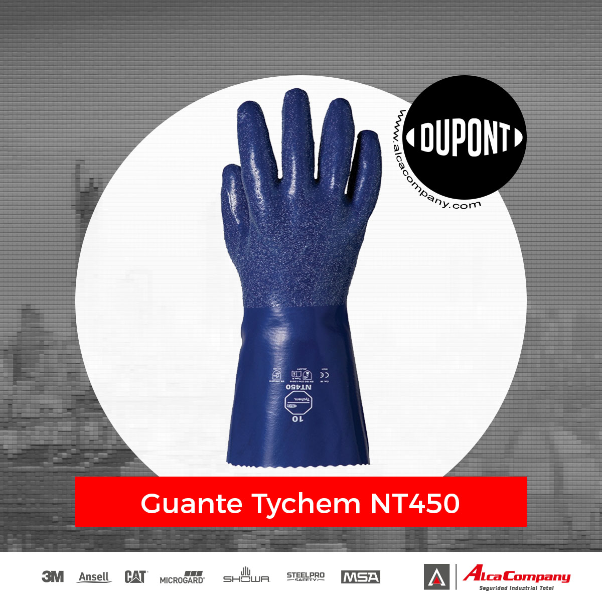 Guante Tychem NT450 Dupont 1 Guante Tychem NT450 Dupont