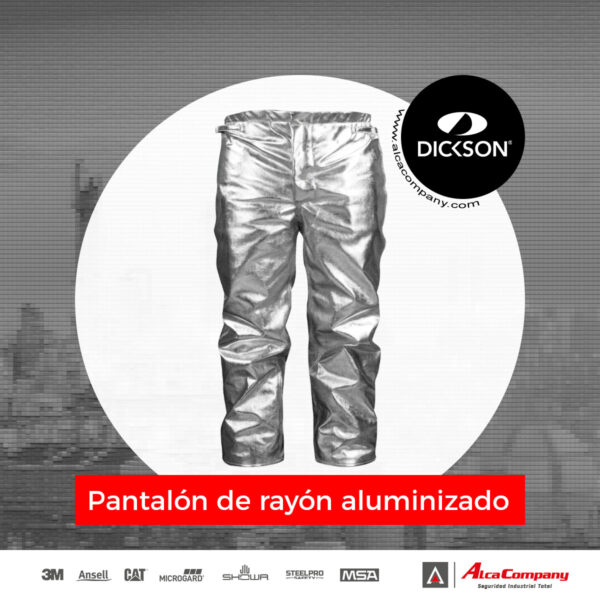 Pantalon de rayon aluminizado