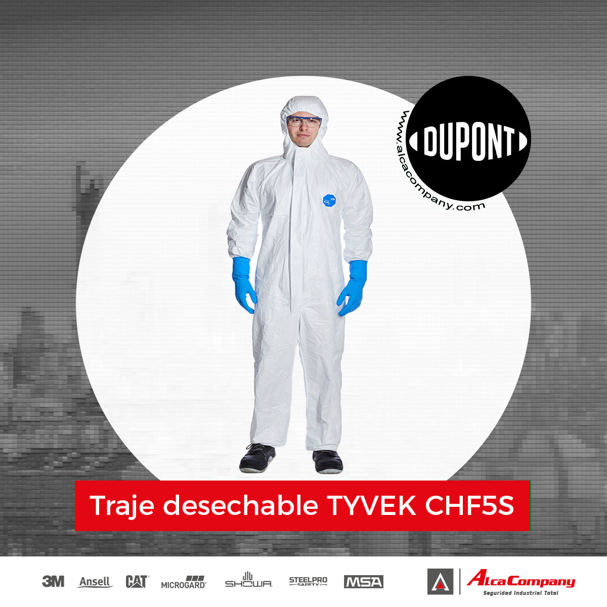 Traje desechable TYVEK 500 1 Traje desechable TYVEK 500