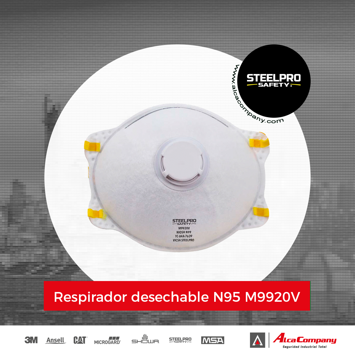 Respirador desechable N95 M9920V 1 Respirador desechable N95 M9920V