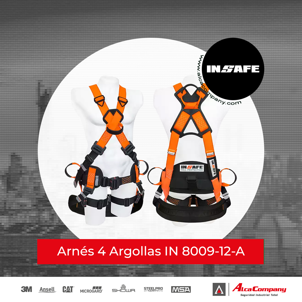 Arnés 4 Argollas IN 8009-12-A 1 Arnés 4 Argollas IN 8009-12-A