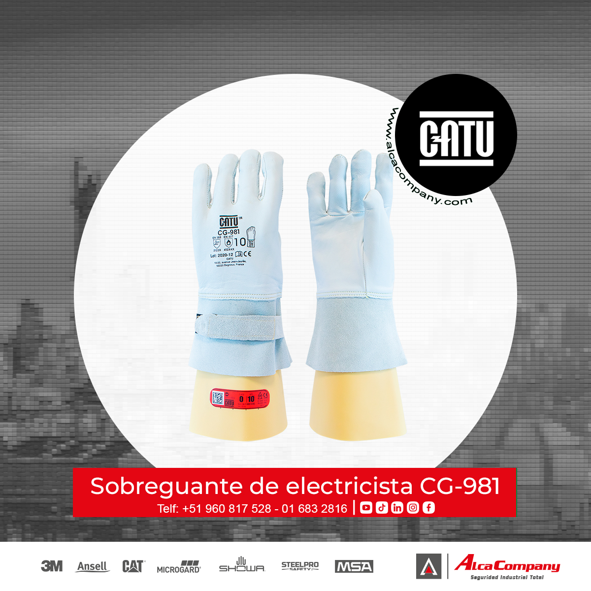 Sobreguante de electricista CG-981 1 Sobreguante de electricista CG-981