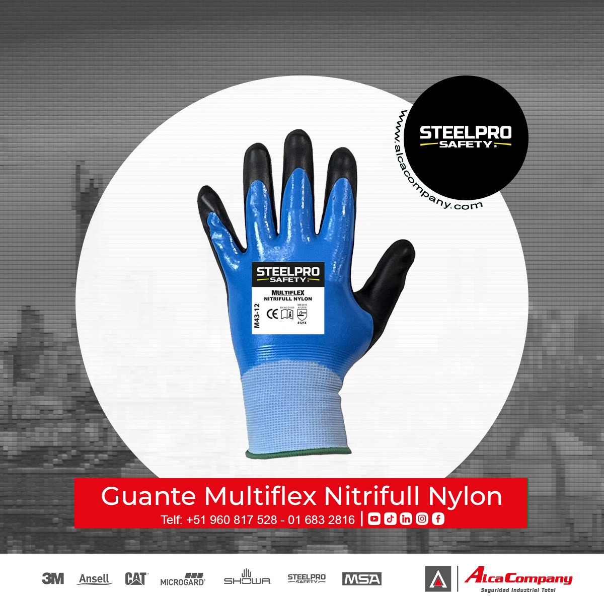 Guante Multiflex Nitrifull Nylon 1 Guante Multiflex Nitrifull Nylon