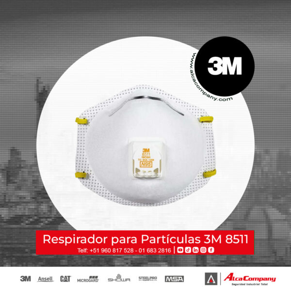 Respirador Para Partículas 3M 8511 ALCA COMPANY SAC