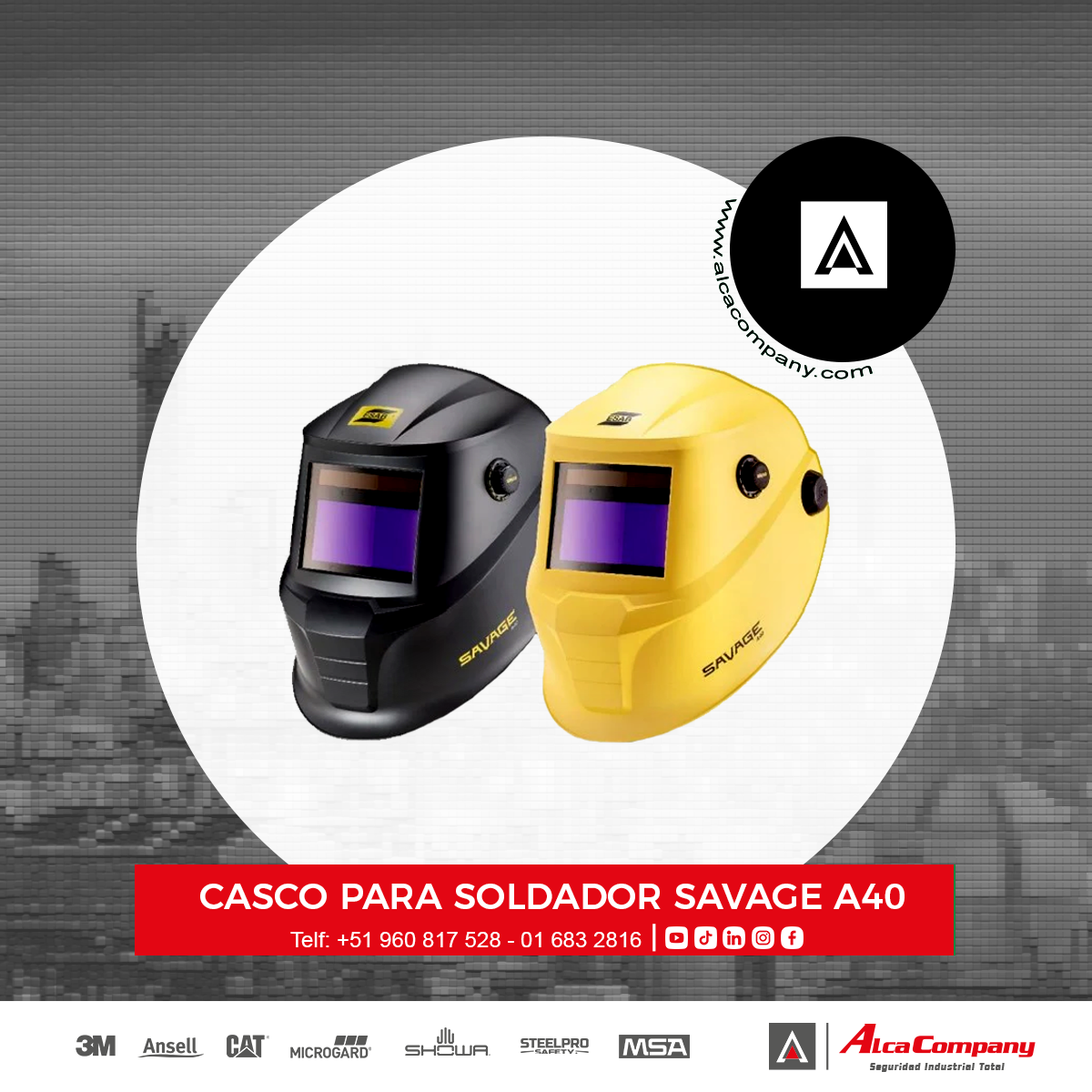 Careta para soldador SAVAGE A40 1 Careta para soldador SAVAGE A40