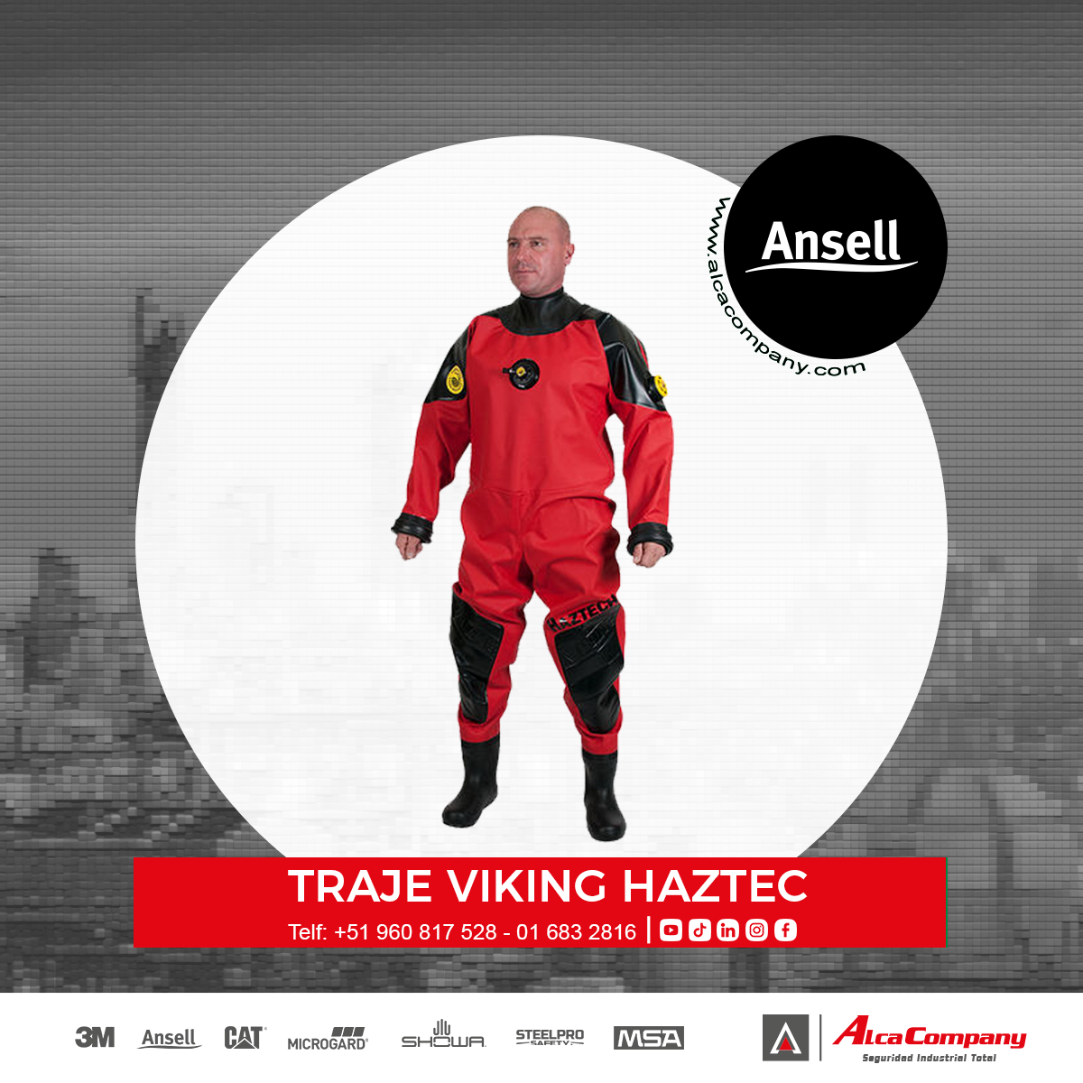 Traje VIKING HAZTEC ANSELL 1 Traje VIKING HAZTEC ANSELL
