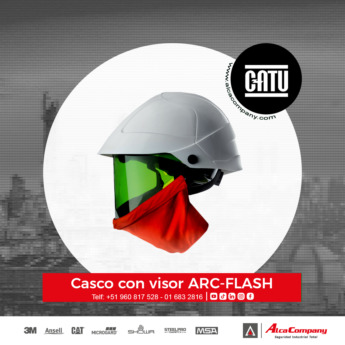 Casco con visor ARC-FLASH 1 Casco con visor ARC-FLASH