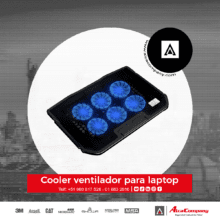 Cooler ventilador para laptop