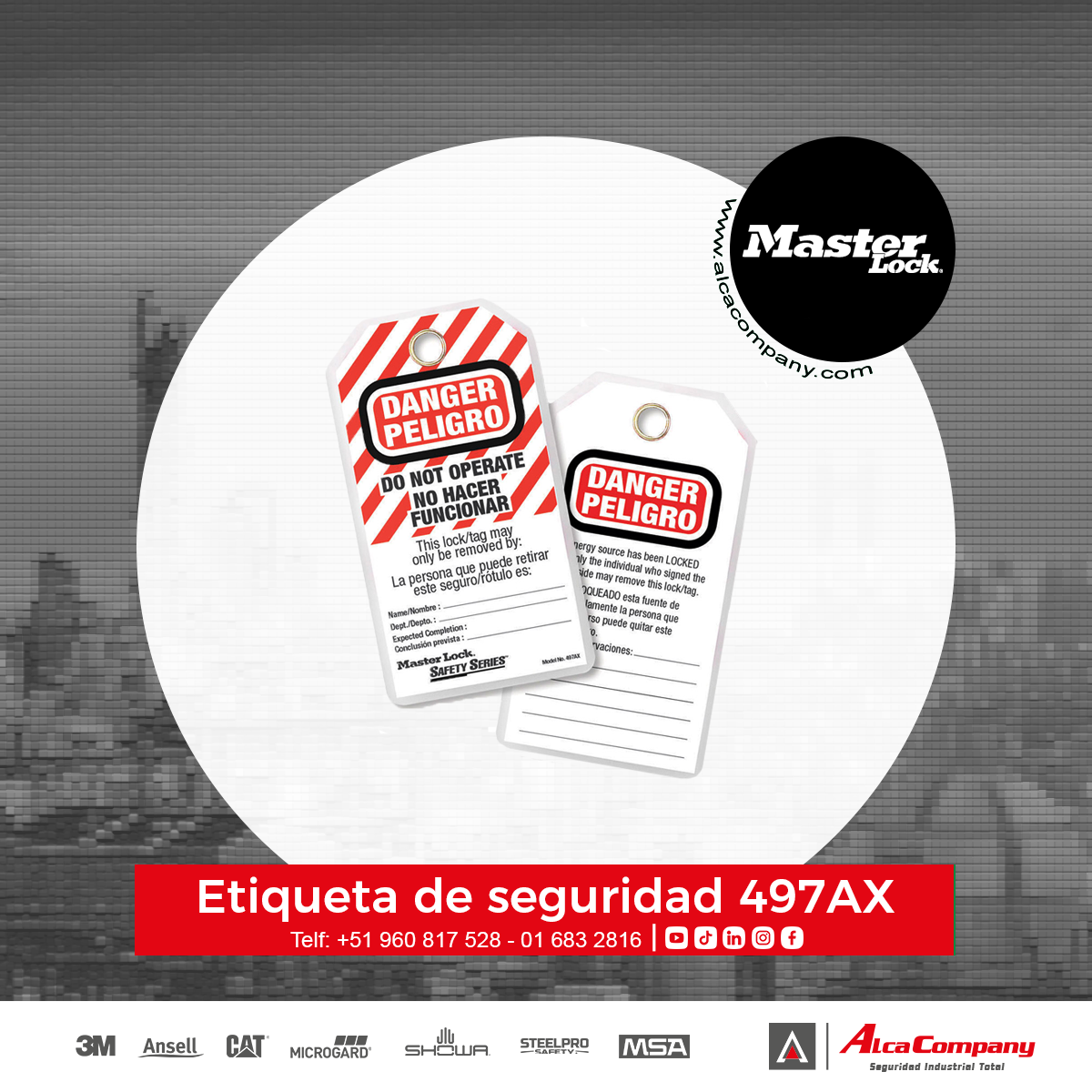 Etiqueta de seguridad 497AX 1 Etiqueta de seguridad 497AX