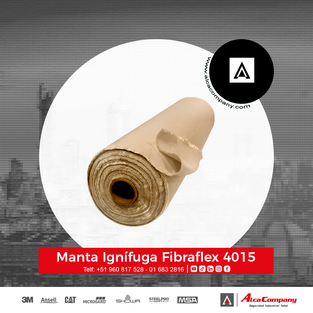 Manta Ignífuga Fibraflex 4015 1 Manta Ignífuga Fibraflex 4015