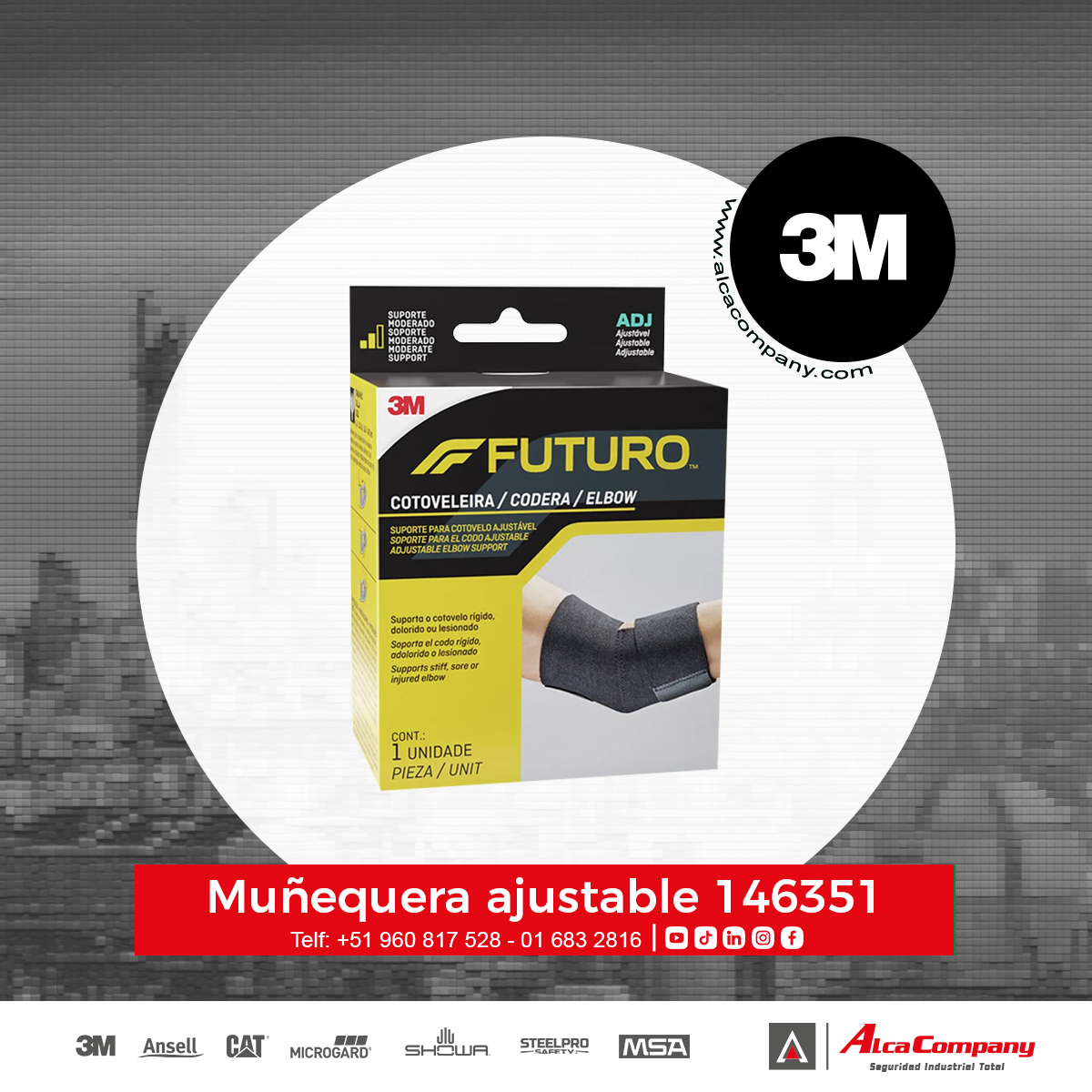 Muñequera ajustable 146351 1 Muñequera ajustable 146351