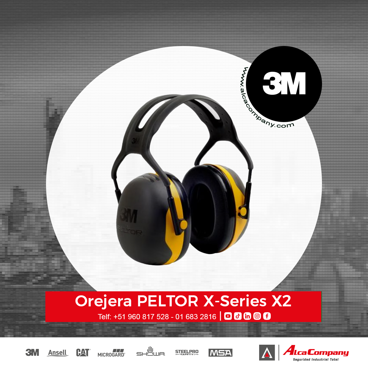 Orejera PELTOR X-Series X2 3M 1 Orejera PELTOR X-Series X2 3M
