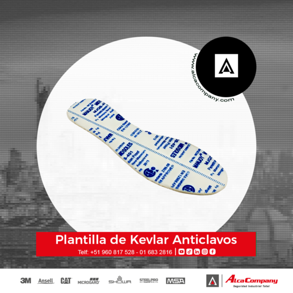 Plantilla de Kevlar Anticlavos