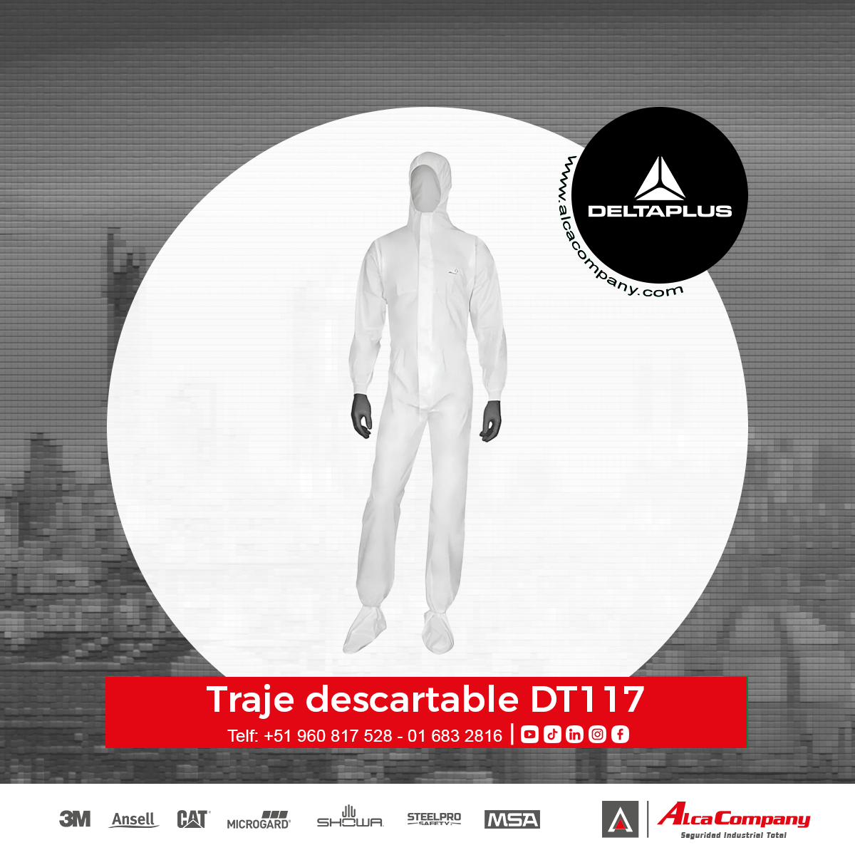 Traje descartable DT117 1 Traje descartable DT117