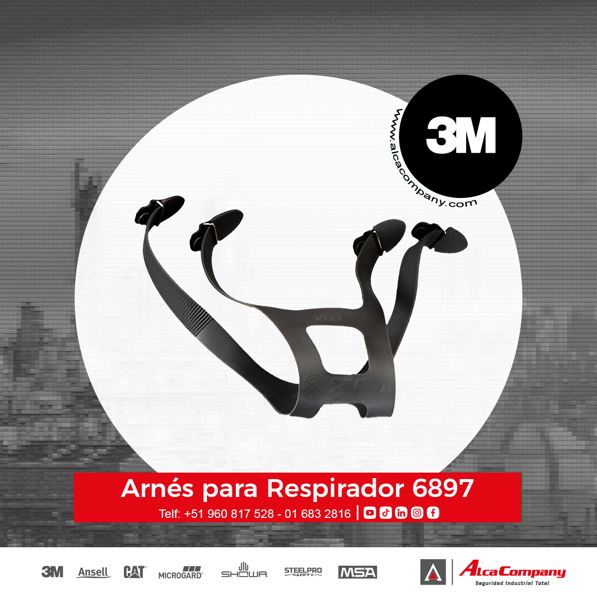 Arnés para Respirador 6897 1 Arnés para Respirador 6897