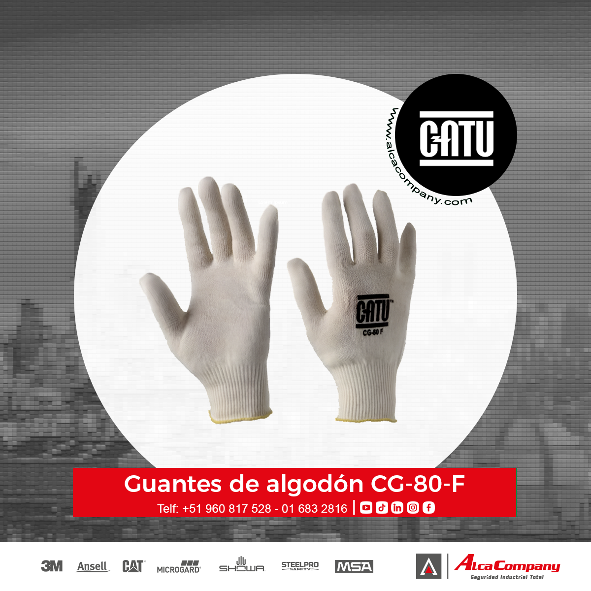 Guantes de algodón CG-80-F 1 Guantes de algodón CG-80-F
