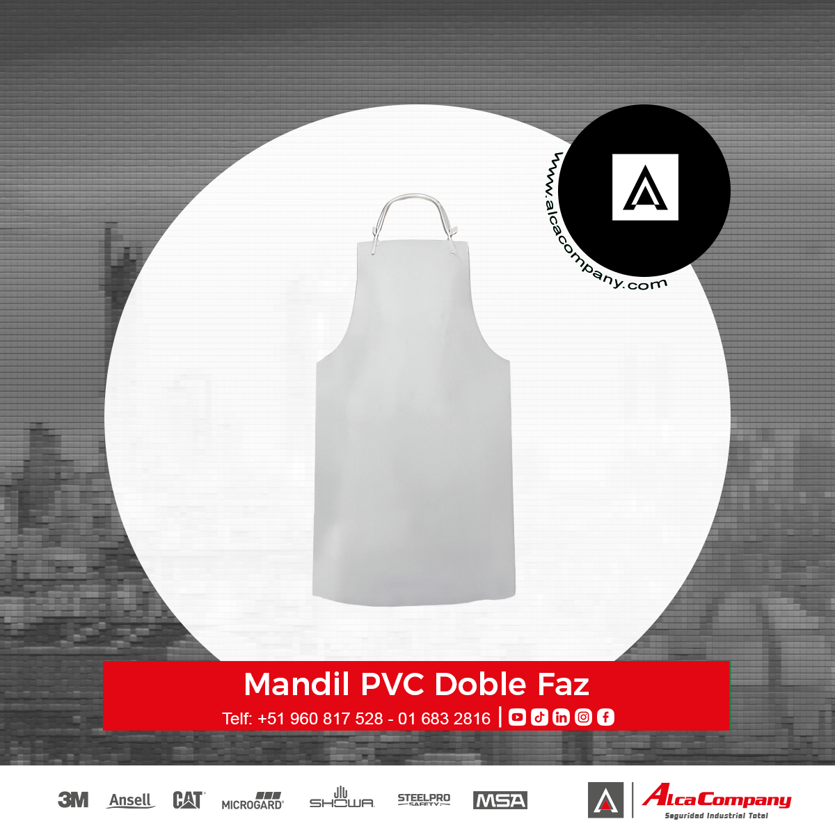 Mandil PVC Doble Faz 1 Mandil PVC Doble Faz