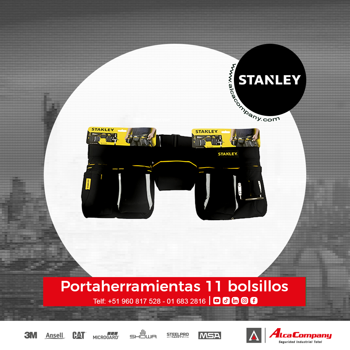 Portaherramientas 11 bolsillos 1 Portaherramientas 11 bolsillos