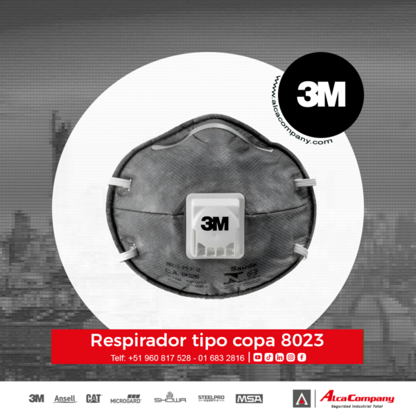 Respirador tipo copa 8023